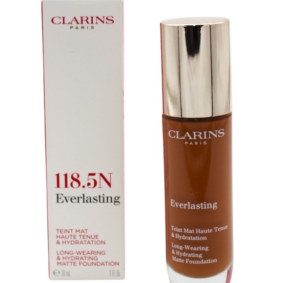 Clarins Other - Clarins Everlasting Long Wearing and Hydrating Matte Foundation - 118.5N